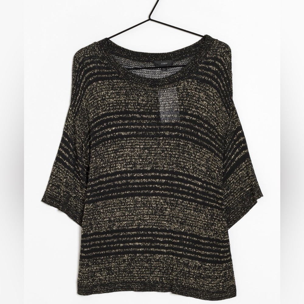 Mango Black and Gold metallic knit Sweater